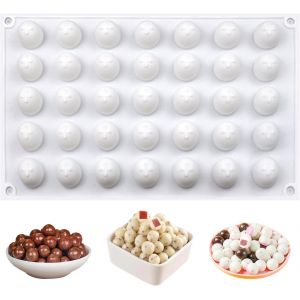 KAL-Moule À Chocolat En Silicone - 35 Trous - Moule À Chocolat - Balle En Silicone - Pour Bricolage, Chocolat, Boules, Gâteaux, Glaçons, Gelée, Glaçons, Bonbons - Neuf