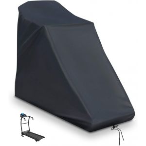 Housse Imperméable Pour Tapis De Course Non Pliable Avec Fermeture Éclair Et Cordon De Serrage - Noir - Neuf