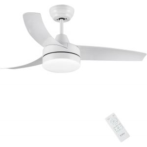 SUBZONAL-Ventilateur Plafond avec Lumiere Blanc pour Hiver et &Eacute;t&eacute;, &Oslash;107 cm Ventilateur de Plafond avec LED Dimmable et Telecommande, Reversible Silencieux DC Moteur, 6 Vitesses, Minuterie, Pour Chamb - Neuf