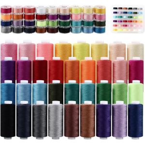 Chenquansarl-Fil À Coudre Kit, 400 Yards De 36 Couleurs Fil Couture Machine A Coudre,Adapté Aux Machines À Coudre Et À Une Utilisation Quotidienne - Neuf