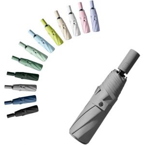 CAP-Voyage Parapluie Pliant de Poche,Compact Automatique Ouverture et Fermeture Résistant au UV,Ultra Léger Soli de Petit Parapluie Enfant Sac à Dos pour Homme et Femme Activités de Plein Air - Neuf