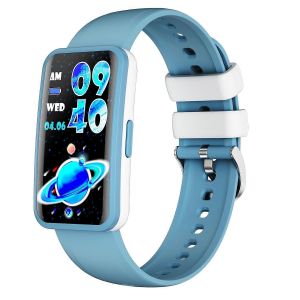 Les Enfants De Fitness Tracker Avec Moniteur De Fr&eacute;quence Cardiaque, Moniteur De Sommeil, Spo2, Podom&egrave;tre, Compteur De Calories, Bleu Montre-R&eacute;veil Pour Les Filles - Neuf