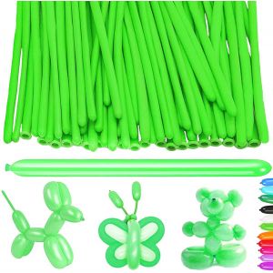 100 Pi&egrave;ces Ballon Pour Sculpture, Vert Gazon Long Ballons, Ballon A Modeler, Ballons Tordus Longs, Ballon Forme, Magiques Ballons En Latex, Pour Anniversaire Des Enfants, Mariage Et F&ecirc;te - Neuf