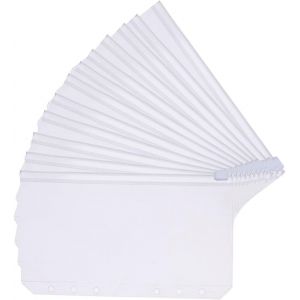 Pochette Plastique A5 Transparente, 12 Pack Taille 6 Trous Budget Enveloppe - Convient aux Personnes qui ?tudient et Travaillent pour Stocker des Objets - Neuf