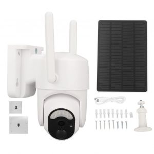 XYONG Camera de surveillance solaire 3MP, video 2K, angle reglable, interphone bidirectionnel, etanche IP65, WIFI - Neuf