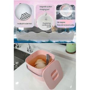 Mini Lave-Vaisselle 18w Rechargeable M&eacute;nage &Eacute;lectrique Lave-Vaisselle Machine Portable Voyage Ultrasonique Lave-Vaisselle &Eacute;vier Rouge - Neuf