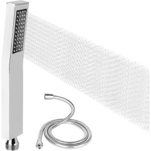 JGD-Pommeau Douche Haute Pression, avec 1,5 m Tuyau, avec Buse en Silicone Autonettoyante et Fonction Anticalcaire, Douchettes G1/2 pour la Salle de Bain - Neuf