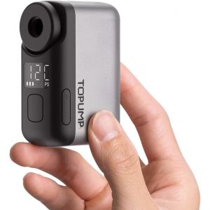 Subzonal-Mini Pompe V&eacute;lo &Eacute;lectrique, Ultra Petite Pompe &Agrave; Batterie 120psi Avec Manom&egrave;tre Pour V&eacute;lo De Course, Vtt Et Ville - Valve Presta Et Schrader, Arr&ecirc;t Automatique - Neuf