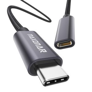 Rallonge Usb C 1,5 M Usb3.2 (10 Gbit/S) Type C Prise D'Extension 5A Charge Pour Macbook Pro 2022 M2 Pro M1 Max I Pad Air 5 Samsung Note20 Galaxy S23/S22/S21 Tab S9 Pixel 8 Pro Dell Xps Gris - Neuf