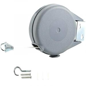 Corde À Linge Télescopique Réglable,12/15M,Rétractable Librement,Sans Poinçon,Support De Séchage Invisible Audacieux,Organisateur De Linge 29Ef.12 Meters. - Neuf