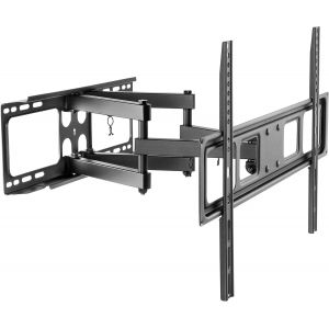 SUBZONAL-Support TV Mural, Support Universel inclinable et pivotant pour téléviseurs 32-70 Pouces Plats et incurvés jusqu'à 40kg, Support TV Max. VESA 600x400 mm, Noir - Neuf