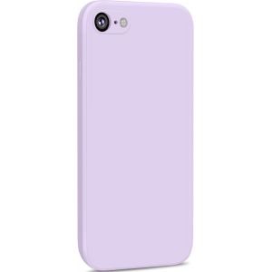 1 Pack Silicone Coque Compatible Pour Iphone Se 2020 / Iphone 8 / Iphone 7 / Iphone Se 2022, Silicone Coque Avec Doublure En Microfibre Douce Protection Compl&egrave;te 4,7"", Herbe Pourpre - Neuf