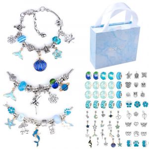 Cadeau De Noël - Ensemble De Bracelets Diy Kids Ocean Collection Par B - Neuf