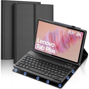 Clavier pour Lenovo Tab Plus 11.5'' 2024, AZERTY Français Amovible Bluetooth sans Fil Clavier pour Lenovo Tab Plus 11.5 Pouces 2024 (TB351FU), Violet - Neuf