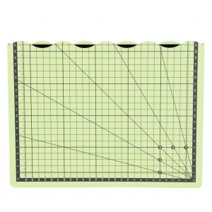 Tapis de decoupe pliable A3 en PVC composite, noyau blanc, auto-cicatrisant, outil fait main (vert) - Neuf