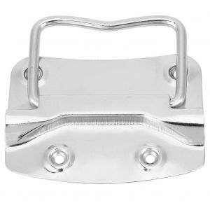 Poignee de meuble de cuisine en fer nickele, 4 pieces - Neuf