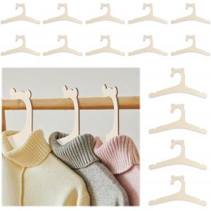 KGABERY-Lot De 14 Cintres Antidérapants En Bois Pour Bébés,Bébés,Nouveau-Nés,Cintres Pour Vêtements,Robes,Chemisiers Et Pantalons - Neuf