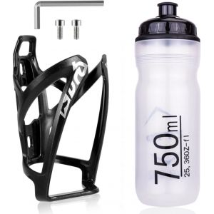 Meimie-Ensemble De Porte-Bouteille De Vélo Léger Avec Ensemble De Bouteille,Porte-Bidon Universel Pour Vélo Avec Porte-Bouteille De 750 Ml Sans Bpa,Pour Le Sport Et Le Cyclisme En Plein Air - Neuf