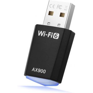 Cle WiFi USB WiFi 6 USB Clé WiFi pour PC Clef Dongle sans Fil PC Adaptateurs AX900Mbs Double Bande 5GHz/2.4GHz Réseau Pilote Intégré Compatible avec Windows 11/10/8.1/8/7 - Neuf