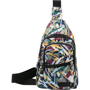 TIANYI-Sac Bandoulière Homme Femme - Sac à Poitrine Imperméable Antivol Sling Bag Sacs à Bandoulière pour Voyage Sport Randonnée - Neuf