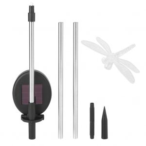 Hjlian Lampe De Jardin Solaire A Led Changeant De Couleur, Decoration D'exterieur Pour Pelouse, Cour, Libellule - Neuf