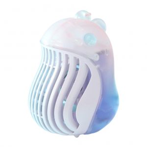 Mini ventilateur portable transparent colore en forme de dinosaure, ventilateur de poche multifonctionnel pour l'exterieur, petit ventilateur de bureau avec lumiere - Neuf