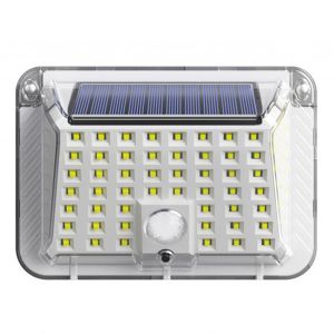 Hjlian Lampes Solaires D'exterieur 90 Led Avec Detecteur De Mouvement, Eclairage De Securite, 3 Vitesses, Appliques Murales Solaires Etanches, Transparentes - Neuf
