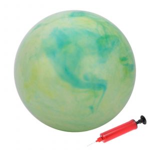 Balles Rebondissantes Amusantes De 9 Pouces, Balles Sensorielles Gonflables En Caoutchouc Rebondissant Avec Pompe &Agrave; Air Manuelle - Neuf