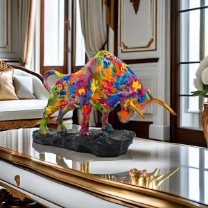 Superbe Grand Taureau en Resine, Modele: G - Neuf