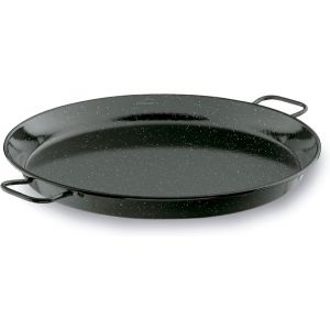 Kalanka-Lacor - 60182 - Poêle À Paella En Fer Smalt, Mini Poêle À Paella Idéal Pour Présenter, Servir Et Cuisiner, Couvercle En Acier Émaillé, Ø32 Cm - Neuf