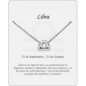 Kal-Collier Signe Du Zodiaque En Acier Inoxydable Belle Carte Signification Signe Du Zodiaque Pendentif Horoscope Pour Femme Ou Homme Cadeau Anniversaire - Neuf