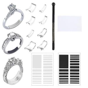 8 Pcs Ajusteur De Taille D'anneau Pour Anneaux Lâches Kit D'adaptateur D'anneau Invisible - Neuf