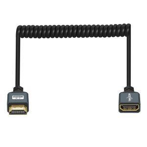 C&acirc;ble Spiral&eacute; HDMI Rallonge,Plug-Play Extension M&acirc;le vers Femelle,3D 4K@60Hz 2,0a/b 1080p (0,3M-1,5M) - Neuf