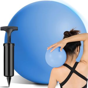 Balle De Gymnastique,De Pilates,De Fitness,22 Cm,Pour Fitness,Yoga,Gymnastique,&Eacute;quilibre,Entra&icirc;nement,Physioth&eacute;rapie,Entra&icirc;nement De Tout Le Corps,Bleu - Neuf