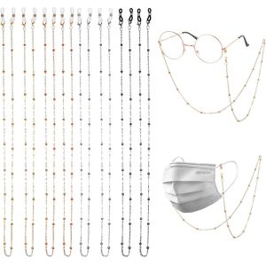 asas-Lot De 8 Chaînes De Lunettes Pour Femme-Porte-Lunettes Autour Du Cou-Chaîne De Lunettes De Lecture-Collier De Lunettes De Lecture-Collier Pour Le Visage-Collier Pour Filles Et - Neuf