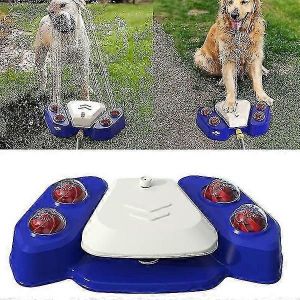 Arroseur Pour Chien Activé Par Les Pattes - Fontaine D'extérieur Pour Chien Avec 2 Modes De Sortie D'eau, Jaune - Neuf