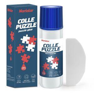JEXNOVASHOP-120ml Colle Puzzle Transparente avec Applicateur - Neuf