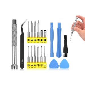 Kit de tournevis 19 en 1 pour consoles et manettes de jeux - Switch, Wii, Xbox One, PS4 Slim - Neuf