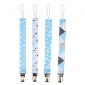 Lot De 4 Attache-Tetines En Coton Pour Bebe (7) - Neuf