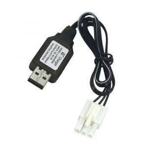 Batterie Li-ion 6,4 V 2S 650 mAh avec connecteur femelle EL4.5-3P pour vehicules et bateaux RC - Neuf