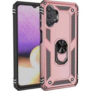 Kal-Coque Pour Samsung Galaxy A32 4g Coque Etui Housse Galaxy A32 4g + Protecteur D'écran, Antichoc Militaire [Tough Armor] Heavy Duty Shock Proof Protective Housse Avec Anneau Support,Roseor - Neuf