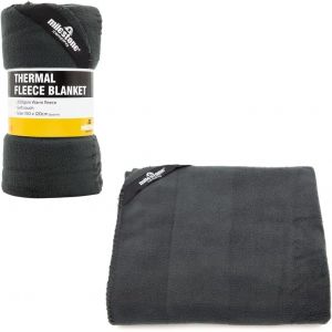 Letnerny-24680 Couverture Polaire Thermique Anthracite 150 X 120 Cm Idéal Pour Camping, Caravane Ou Voiture - Neuf