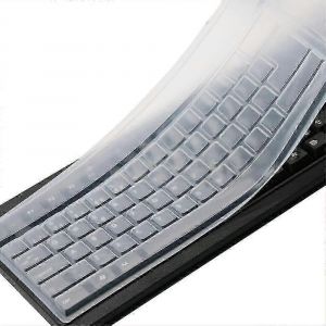 Étui clavier d'ordinateur de bureau transparent pour clavier standard à clé PC,étui clavier étanche à la poussière et à l'eau - Neuf