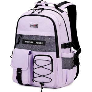 Asfasfq-Amythe Sac À Dos Pour Filles Et Garçons, Sac Ecole Pour Filles Collège Grand Léger Et Mode, Cartable Collège Avec Plusieurs Compartiments, Idéal Pour L'école, Loisirs Ou Voyages - Neuf
