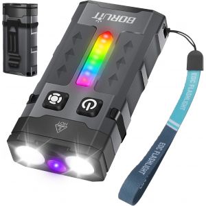 Ev20 Mini Flashlight With Uv 365nm, 1100 Lumens 13 Modes Edc Rechargeable Flashlight, With Clip, Ip66 Waterproof, Magnetic Base, For Camping Repair Outdoor Emergency - Neuf