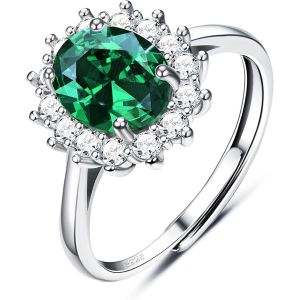 Kalanka-Bague Femme En Argent 925 Pour Femme, Bague Femme Fian&ccedil;ailles Argent 925 Avec Saphir, Bague Argent R&eacute;glable, Anniversaire Bijoux Pour Elle - Neuf