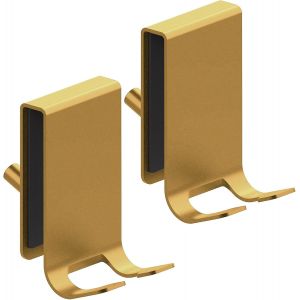 Crochet de Douche Pour Serviette,Lot de 2 Crochets Combin&eacute;s Pour Serviettes,Crochets de Suspension Pour Serviettes Sans Per&ccedil;ag,Support de Rasoir (Noir,Avec Mousse Antid&eacute;rapante) - Neuf