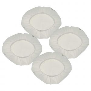 vhbw 4x Filtres &agrave; membrane compatible avec K&auml;rcher NT 40/1 Tact TE L, NT 45/1 Tact, NT 45/1 Tact TE aspirateur - Lot de filtres textiles blanc - Neuf