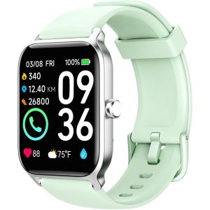 Montre Connectée (Émettre Et Répondre Appels), 1,8"" Smartwatch Avec Alexa Intégré, Montre Intelligente Femme/Homme Avec Fréquence Cardiaque/Sommeil/Spo2, Tracker Avec 100+ Modes Sportifs, Étanche Ip6 - Neuf