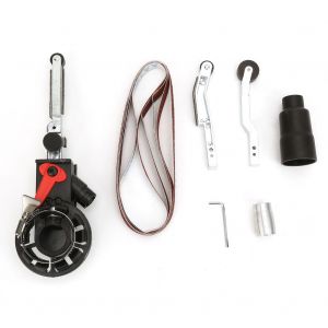 Adaptateur de tete de poncage pour mini ponceuse a bande pour meuleuse d'angle electrique (M10) - Neuf
